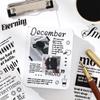 Yuezhen Creative English Imprint Die-Cut PET Journal Stickers