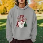 Santa Claus Christmas Hoodie Tis The Season Holiday Graphic Sweatshirt Unisex S