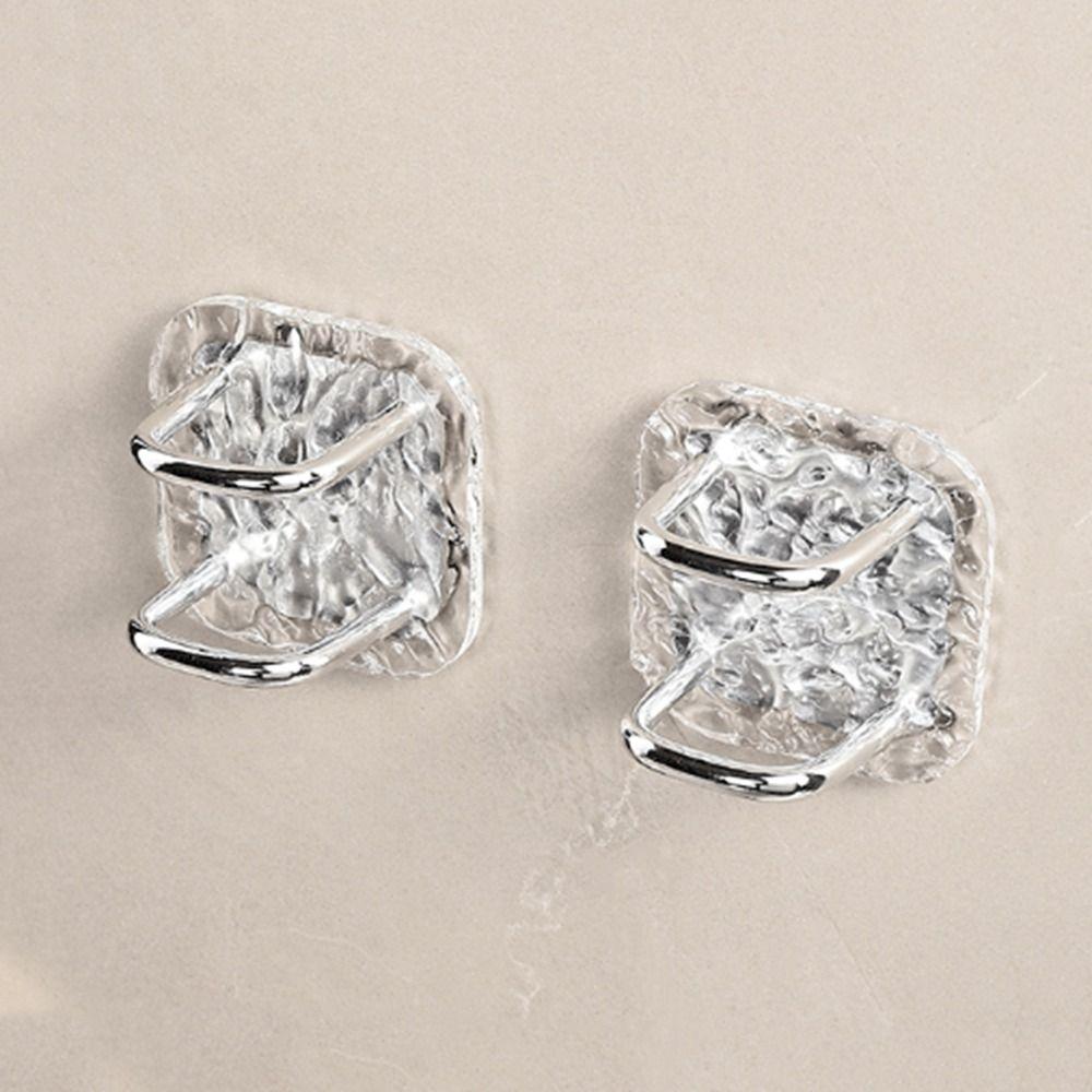 

Акриловая стойка для хранения расчесок Серебряный органайзер для заколок для волос Креативный кронштейн для хранения расчесок для ванной комнаты серебряный