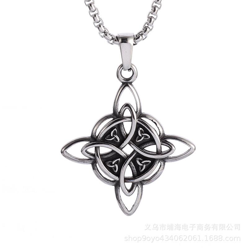 Pendant National Style Youth Chinese Knot Momentum Necklace Pendant Trendy Cool Men's Jewelry