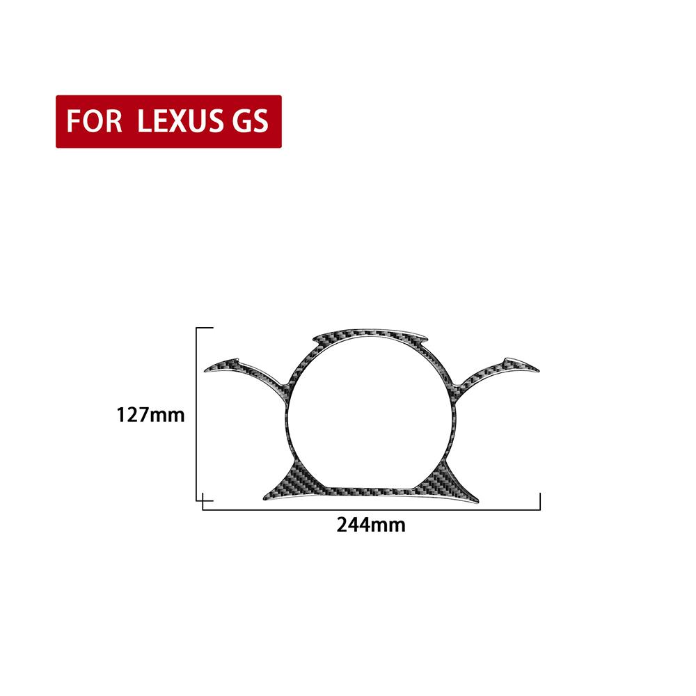 Carbon Fiber Interior Speedometer Frame Cover For Lexus GS300/350/430/450h 06-11