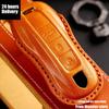 Luxury Leather Car Key Case Cover Key Fob Protective Case Holder for Porsche New Cayenne Panamera 911 992 Taycan Accessories