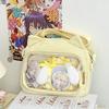 Casual Nylon Crossbody Ita Bags Women DIY Anime Badge Aesthetic Mini Crossbody Shoulder Bolso Mujer Funny Y2K Cat Ears Bag