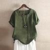 BITCED Women's Fashion Casual Solid Color Print Short Sleeve O-Neck Blouses & Shirts