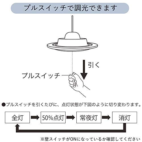 OHM Electric LED Pendant Light (Shade Sold Separately), 8-Tatami Size, 3-Level Dimming, Daylight, LT-Y40D8G-RP, 06-3878