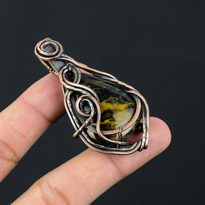 Pietersite Pietra preziosa Gioielli pendenti fatti a mano avvolti in filo di rame puro per lei