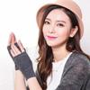 Exposed Finger Mink Cashmere Gloves Wool Warm Gloves Protable Knitted Wool Glove  Autumn