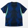 Top da Allenamento Squadra di Calcio Stile Brasiliano, Elegante Maglia da Calcio Blu Traspirante per Tifosi, Uso Quotidiano e Allenamento Partita
