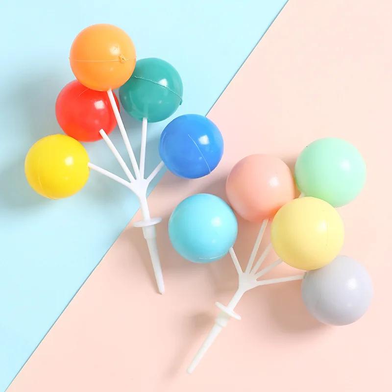 5 Buc/set Topper pentru tort cu bilă Roz Albastru Bilă Accesorii pentru Decorarea Tortului Pentru Nuntă Petrecere de Ziua de Naștere Decorare Tort