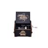 Wooden Hand Crank Music Box with Happy Birthday - Vintage Carved Music Box for Birthday Gift Decor