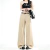 Women's Retro Wide-Leg Cargo Pants - Spring/Autumn 2026, Slimming Versatile Casual Style