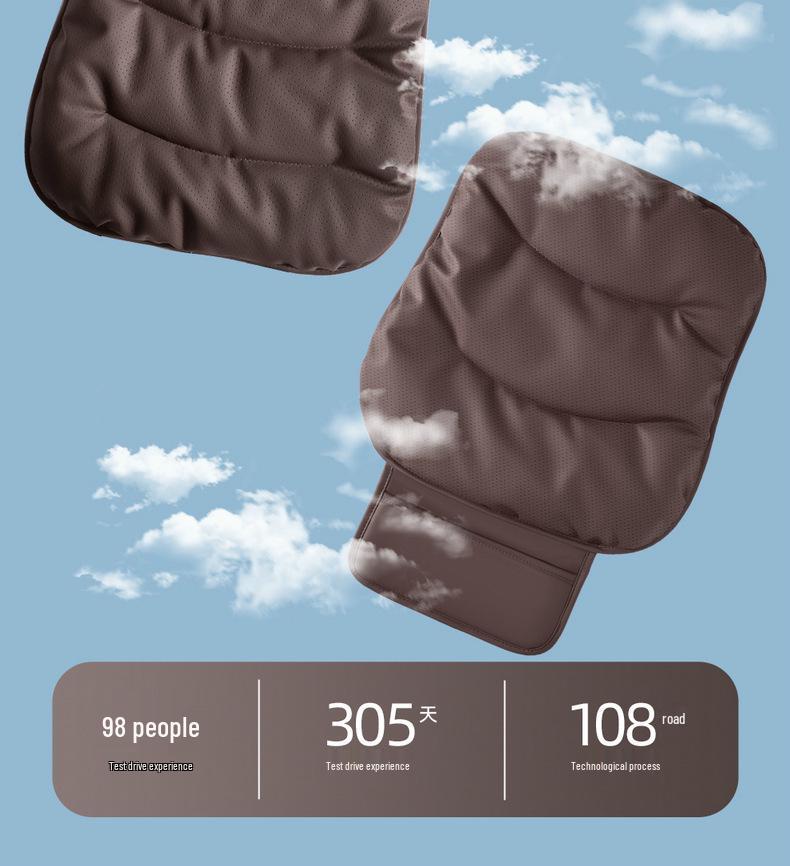 Universal Warm Cloud-Feel Car Seat Cushion: Autumn/Winter Wear-Resistant Down Cotton with Ergonomic Support
