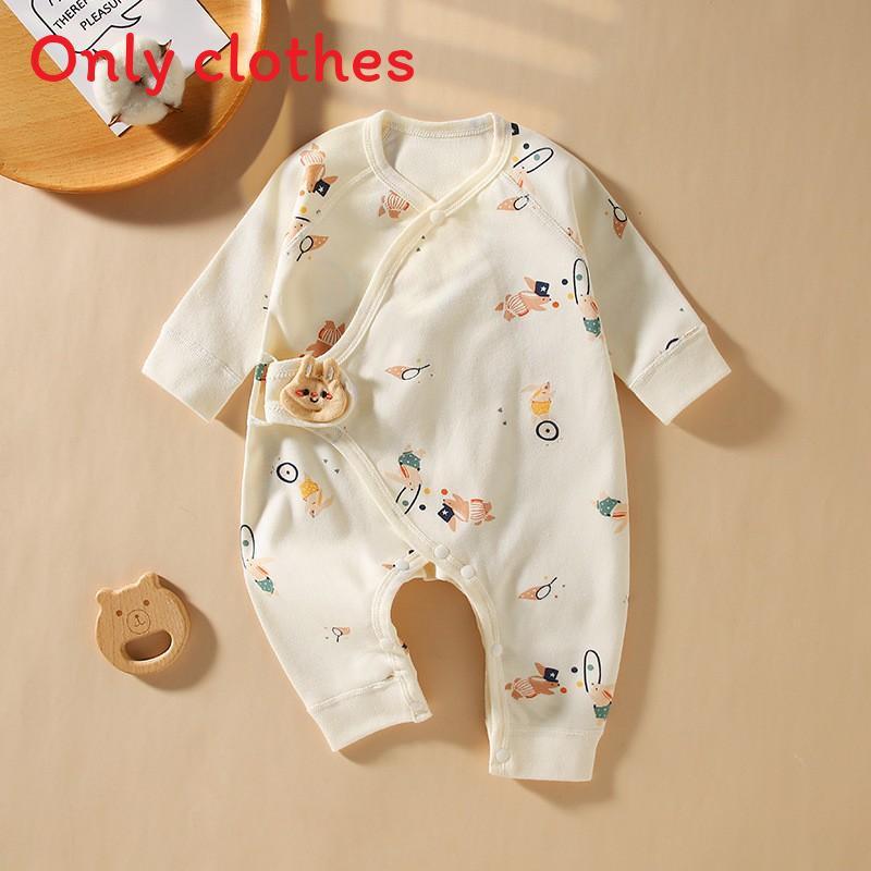 Baby Romper With Pure Cotton Long Sleeve Design For Newborns And Toddlers