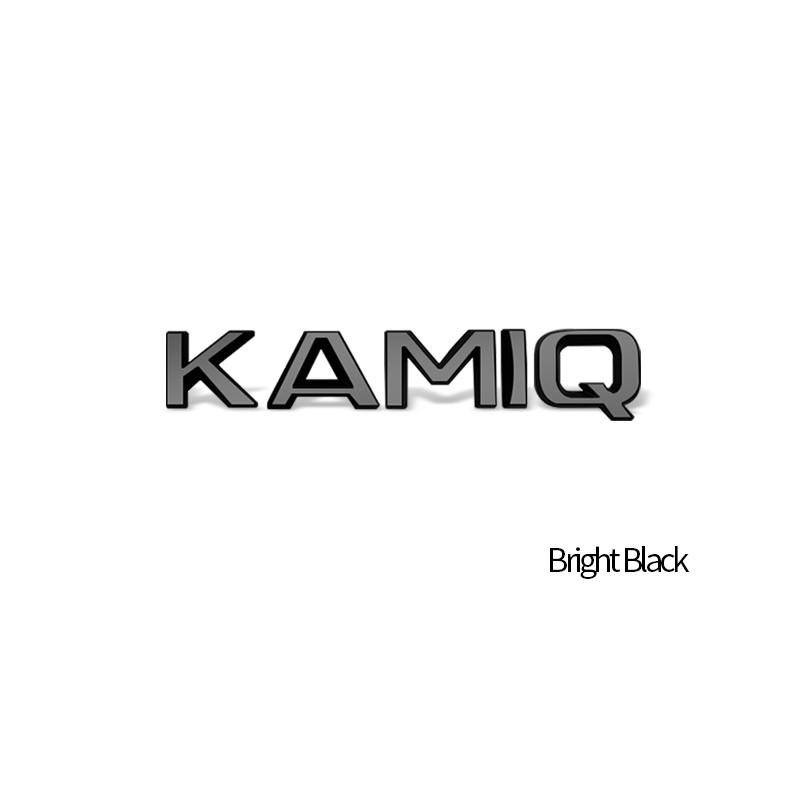 MBOF6 Car-Styling Metal Emblem Bright Black Badge For Skoda Laurin & Klement 4x4 Yeti Octavia Superb Fabia Kamiq Karoq Kodiaq Rapid