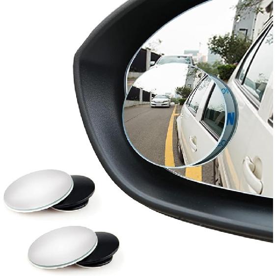 WildAuto Blind Spot Mirror, Rectangle Adjustable Car Auxiliary Universal Wide Angle Mirror for Universal Cars (Adhesive, 2pcs)