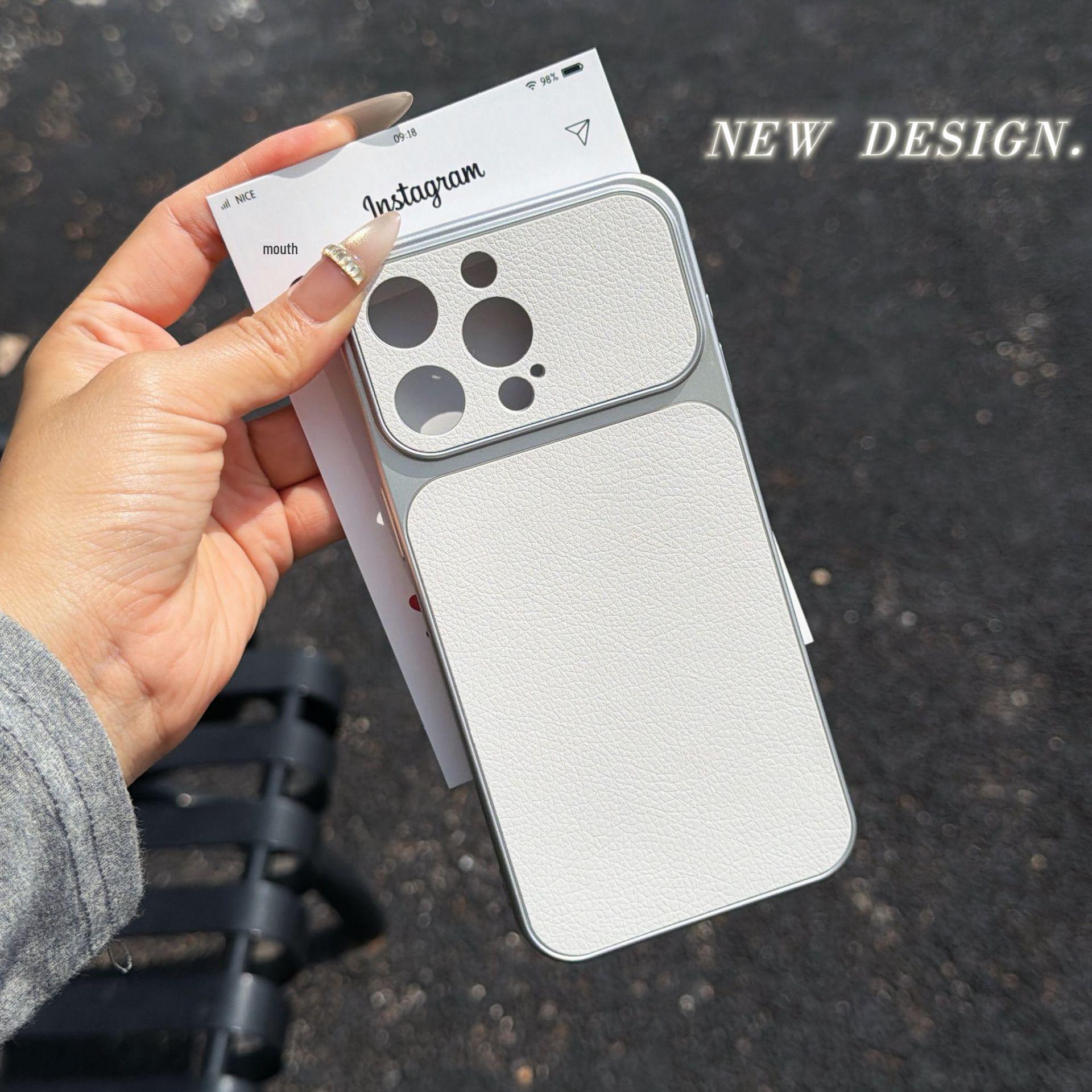 

iPhone 16 Pro Max Case: Transforms for iPhone 17, Leather & Lychee Texture, Drop-Proof, Large Window, Compatible with Apple 15. iPhone 17