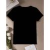 Women's "Though I'm Not Tall, Essence Matters" Print Fashion T-Shirt