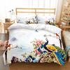 Graceful Peacock Art 3D Bedding Set Single Twin Double Queen King Cal King Size Bed Linen Set