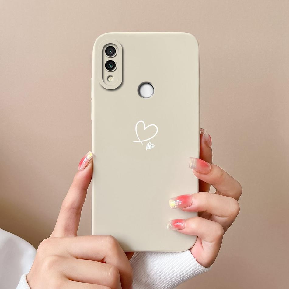 For Redmi Note 7 Pro 7S Case Butterfly Soft Liquid Silicone Camera Protection Back Cover For Xiaomi Redmi Note 7 S 7Pro Funda