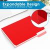 Two Tone Color File Folders 8.5 x 11 Inch, 1/3 Cut Tab File Folders Letter Size, Assorted Colors, Blue Red Green Yellow Orange Manila File Folders,