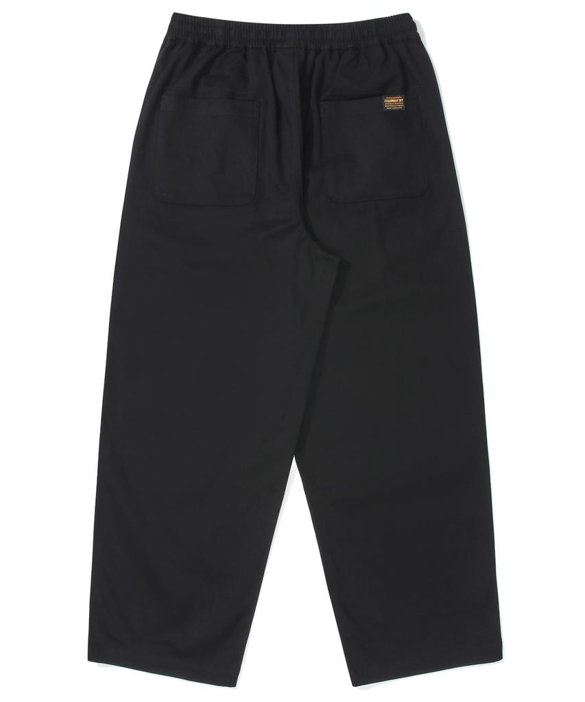 COLUMBIA UNIVERSITY M-Label Loose-Fit Pintuck Pants Black