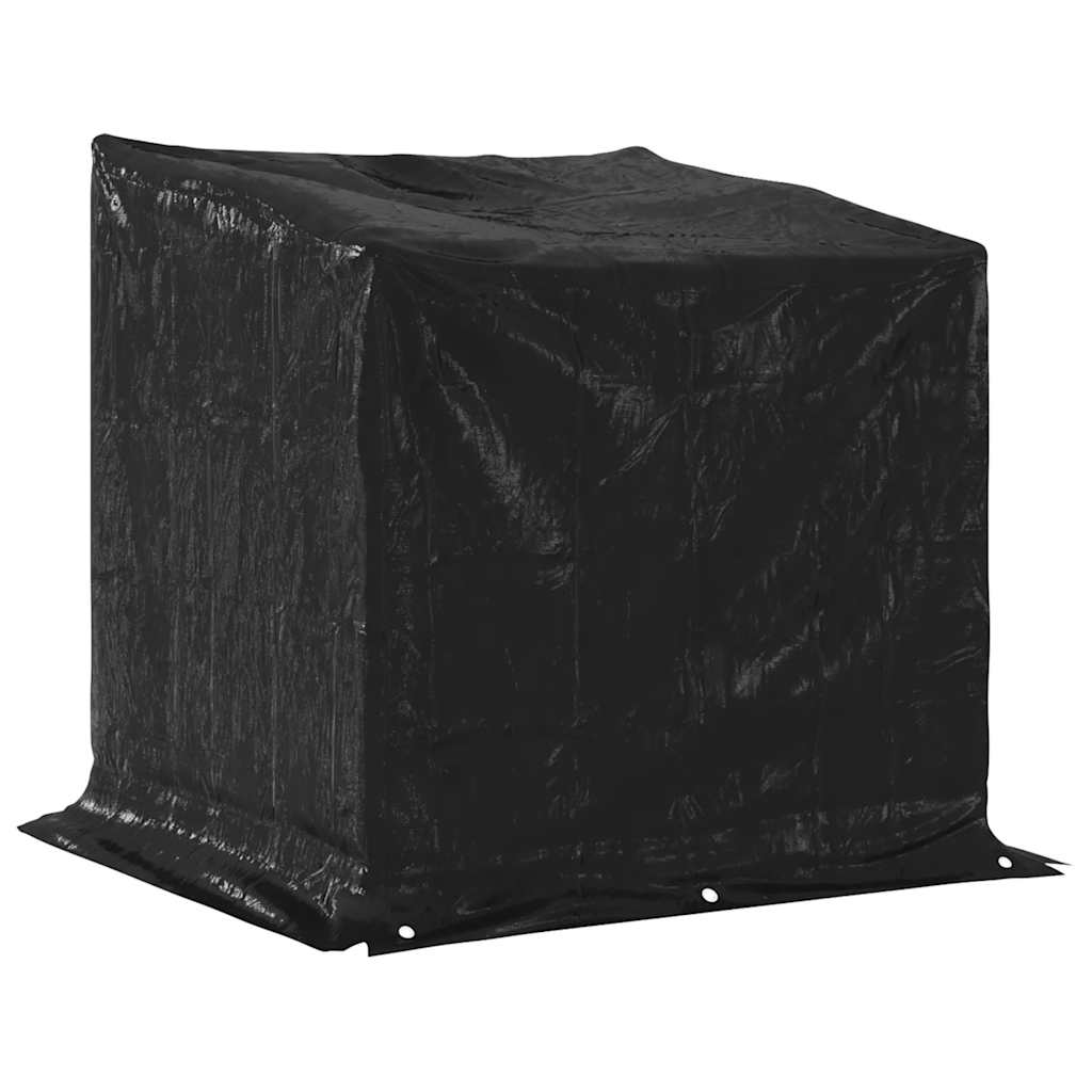Stojak na drewno opałowe z pokrowcem przeciwdeszczowym 101 x 61 x 110,5 cm Stal galwanizowana