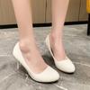 2024 New Pumps Fashion High Heels 35-43 Plus Size Women Shoes Stiletto Banquet Wedding Shoes Sexy Round Toe Ladies Party Shoes