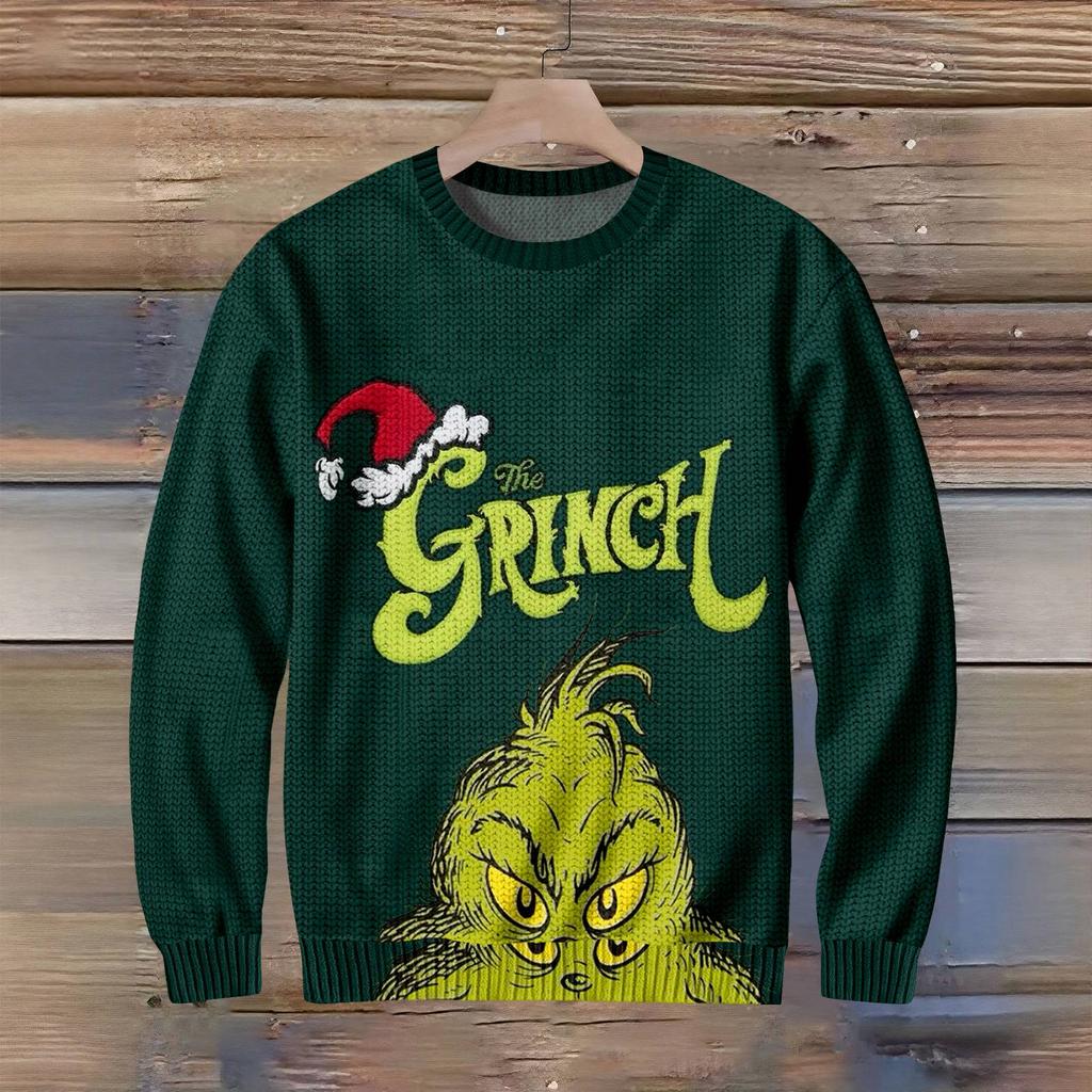 Christmas Men's Casual Print Sweater
