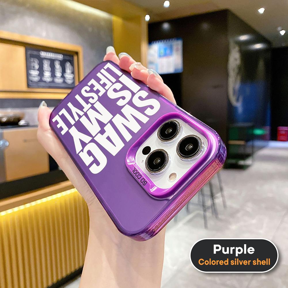Hip-hop Swag logo lifestyle moda Custodia per Telefono Per lMDColor Guscio Argento Per lPhone 17 16 e 15 14 13 12 11 Pro Max Plus