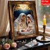 DIY 5D Jesus and The Virgin Mary Pearl Art Kit No Frame Pearl Diamond Painting for Adults 30x40cm Floral Gem Art for Home Wall Decoration & Craft Gift