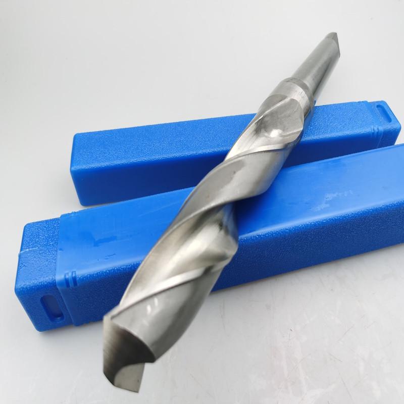 High-Speed Steel Taper Shank Drill, 10-70mm, Silver-White, HSS Twist Drill in Stock