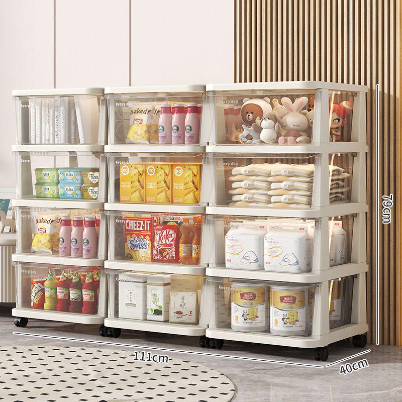 Sertar de depozitare din plastic pentru gustări și jucării - Cutie organizatoare pentru casă