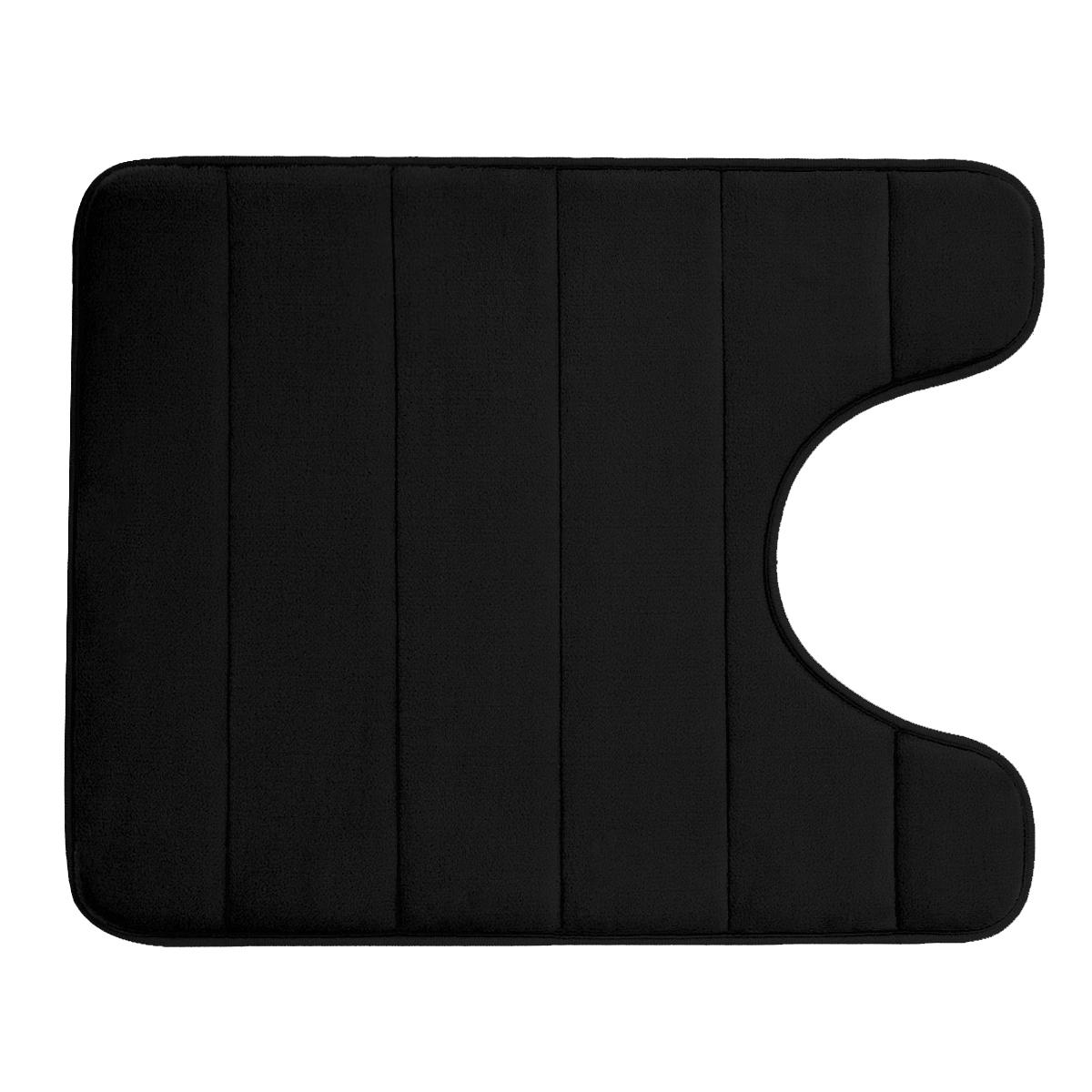 

Bathroom Mat Non-Slip Large Bathroom Carpet Long Memory Foam Bathroom Carpet Super Soft Absorbent Washable чёрный