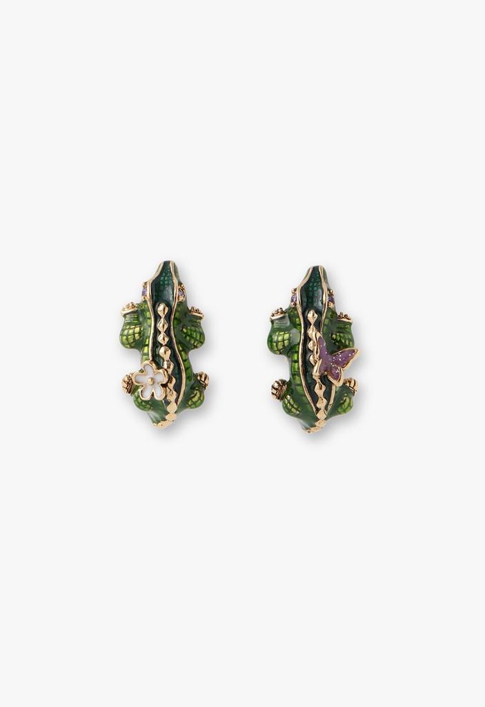 Crocodile motif earrings SAME1505 XM [Anna Sui]
