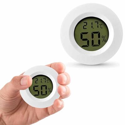 KASELIN Mini Hygrometer Thermometer Set Compact Thermometer Hygrometer with Digital LCD Suitable for Baby Reptile Florist and Cigar Rooms & (2-Piece