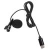 Type C Lavalier Microphone Intelligent Noise Cancellation Wired Lavalier Lapel Microphone for Karaoke Recording