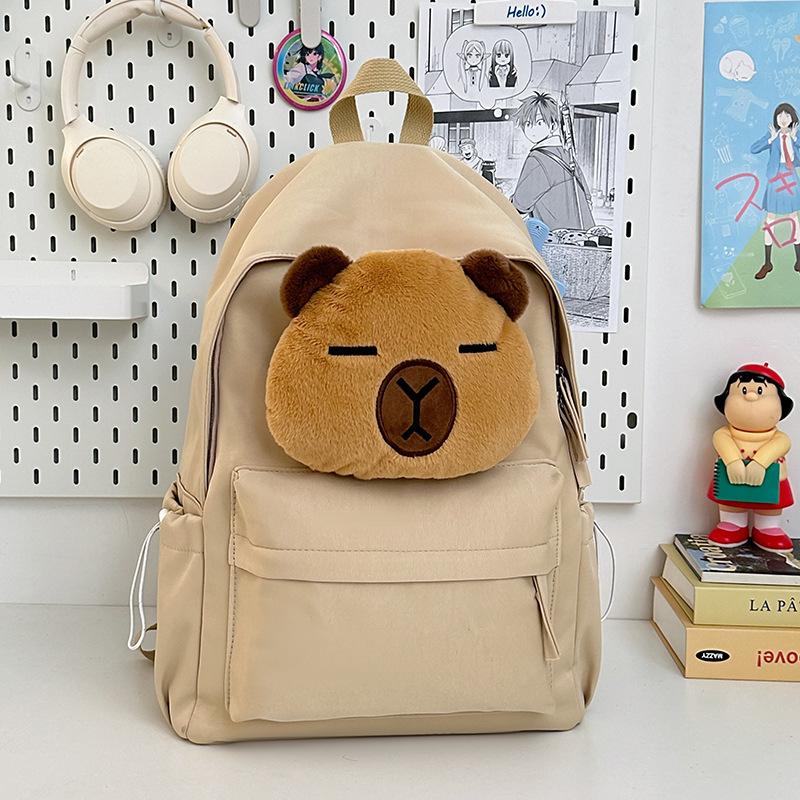 New High-value, Fresh and Cute Cartoon Bear Backpack, Casual and Lightweight Large-capacity Backpack for Primary and Secondary School Students
