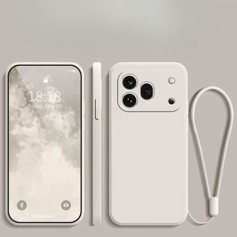 Модный чехол из чистого цвета жидкого силикона для телефона Huawei Honor 600 Pro 400 X9D X9C X9B X9A Ремешок на запястье Ударопрочный Защитный чехол Honor 400Pro(global) белый