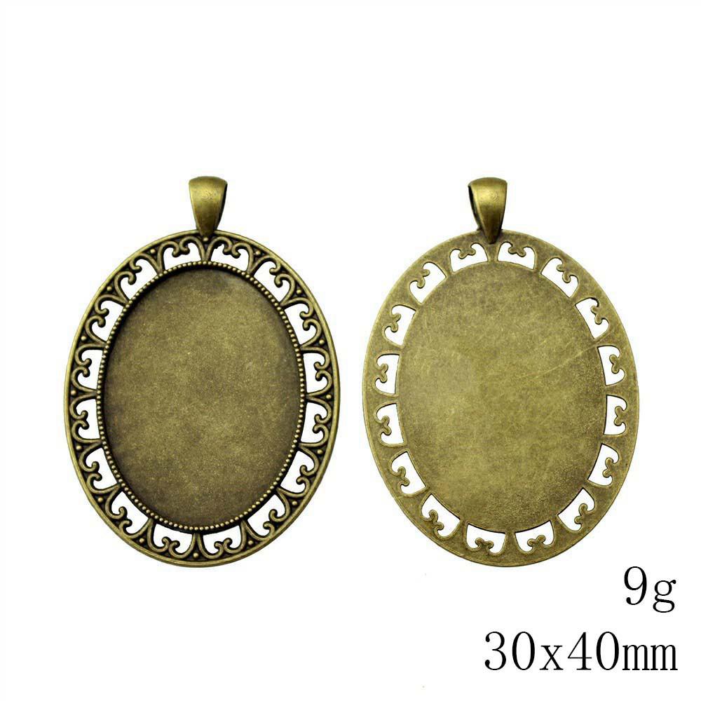 Christmas Decorations Accessories For Making Jewelry Oval Glass Cabochon Base Setting Tray Accessories Parts Ornaments For Home Accessory Parts