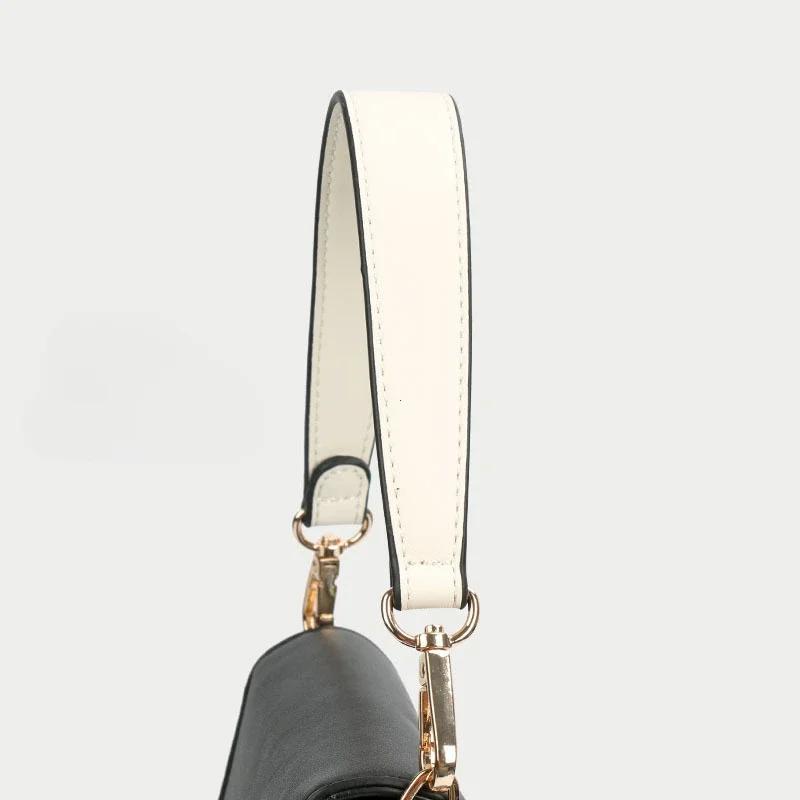 Tracolla in Vera Pelle al 100% Manici per Borse a Mano Cinturino Corto per Borsa Cinturino per Portamonete Fibbia Dorata Cintura di Ricambio per Borsa Fascia