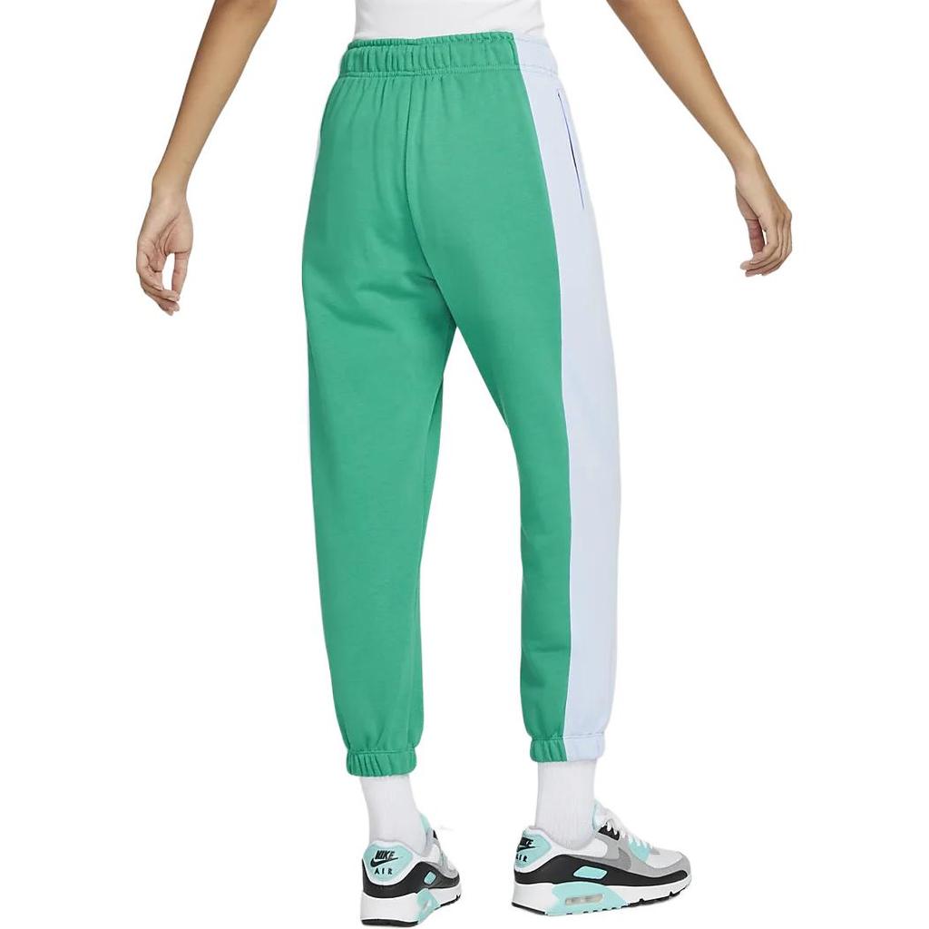 Nike Loose Comfortable Casual Knit Sports Pants Women Bottoms Sea-God-Green Light-Gem-Blue DQ6604-370