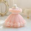 Mädchen Prinzessin Hochzeitskleid 1-5 Jahre Baby Mädchen Mesh Baumwolle Geburtstagsparty Kleider Kinder Mädchen Kleid Kinder Ballkleid Kostüm
