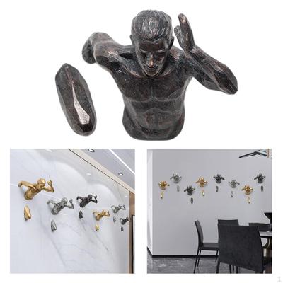 Retro Resin Figurine Background Statue Wall Home Decor