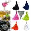 Kitchen Funnel Food-Grade Silicone Foldable Funnel Easy To Clean Collapsible Kitchen Funnel Bottles Vials Perfume Container