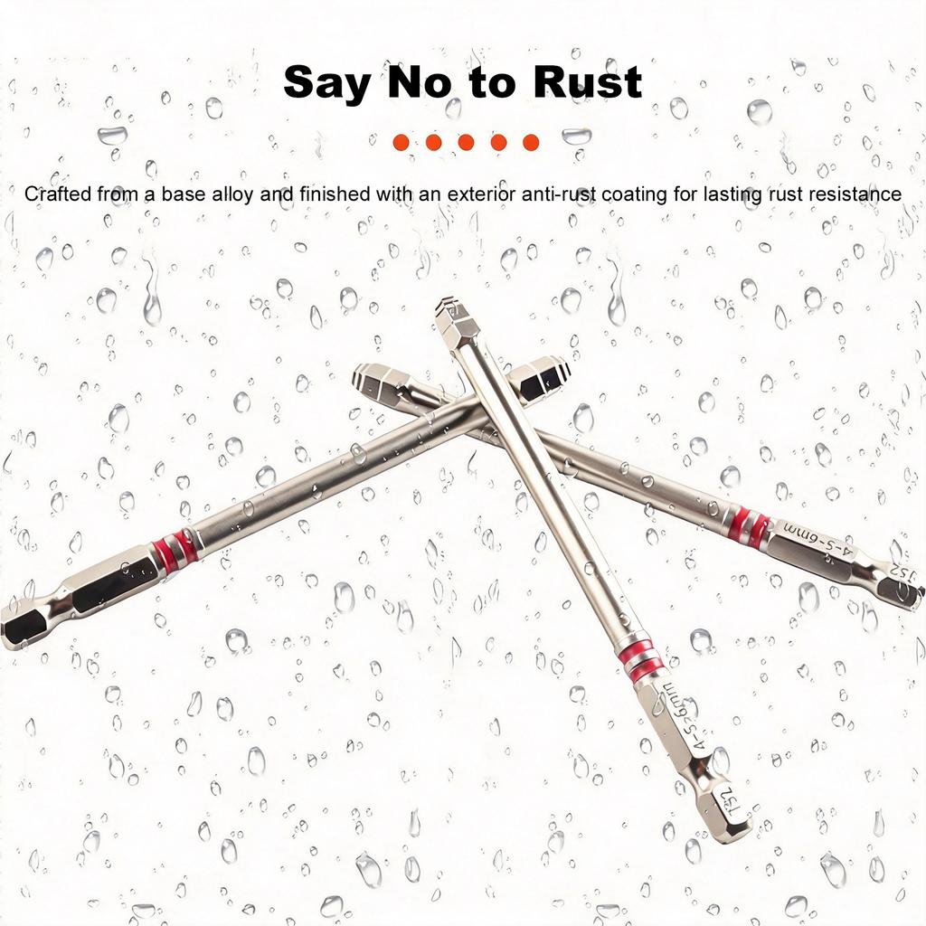6PCS Screwdriver Bits Set Multiple Sizes Hex Shank Torx Screwdriver Bits with Magnetic for Electric Drills and Wrenches