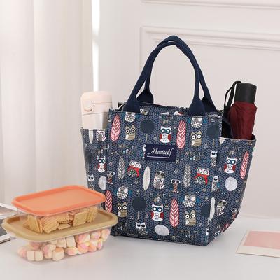 Office Workers Go Out with a Lunch Box Bag Thermal Bento Bag Fashion Handbag Carry Mommy Bag