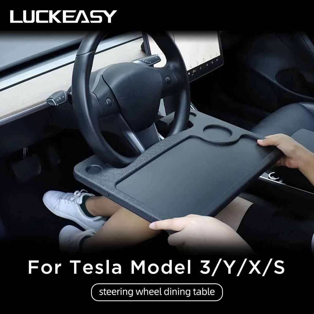 For Tesla Model 3 X S Y Portable Car Steering Wheel Laptop Desk Stand Model3 2017-2022 Drink Food Coffee Dining Table Board