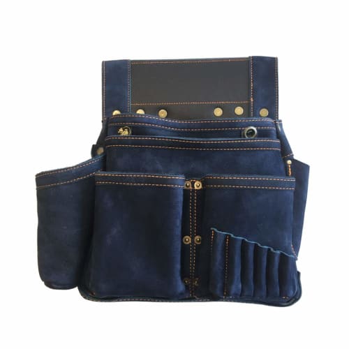 Fukuro Club Nubuck Leather Nail Bag "INDIGO" Type 6