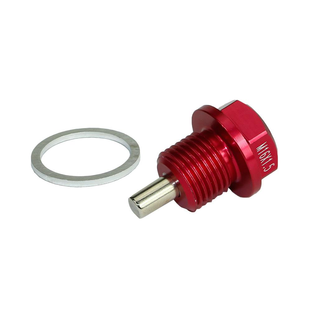 M16*1.5MM Magnetic Oil Drain Plug/Oil Sump drain plug For Most BMW,Toyota Scion( Vehicles with 16x1.5 threaded) красный