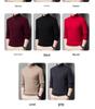 Hengyuanxiang Men's 100% Pure Wool Pullover, Round Neck, Thickened Winter Sweater for Middle-Aged Dads.